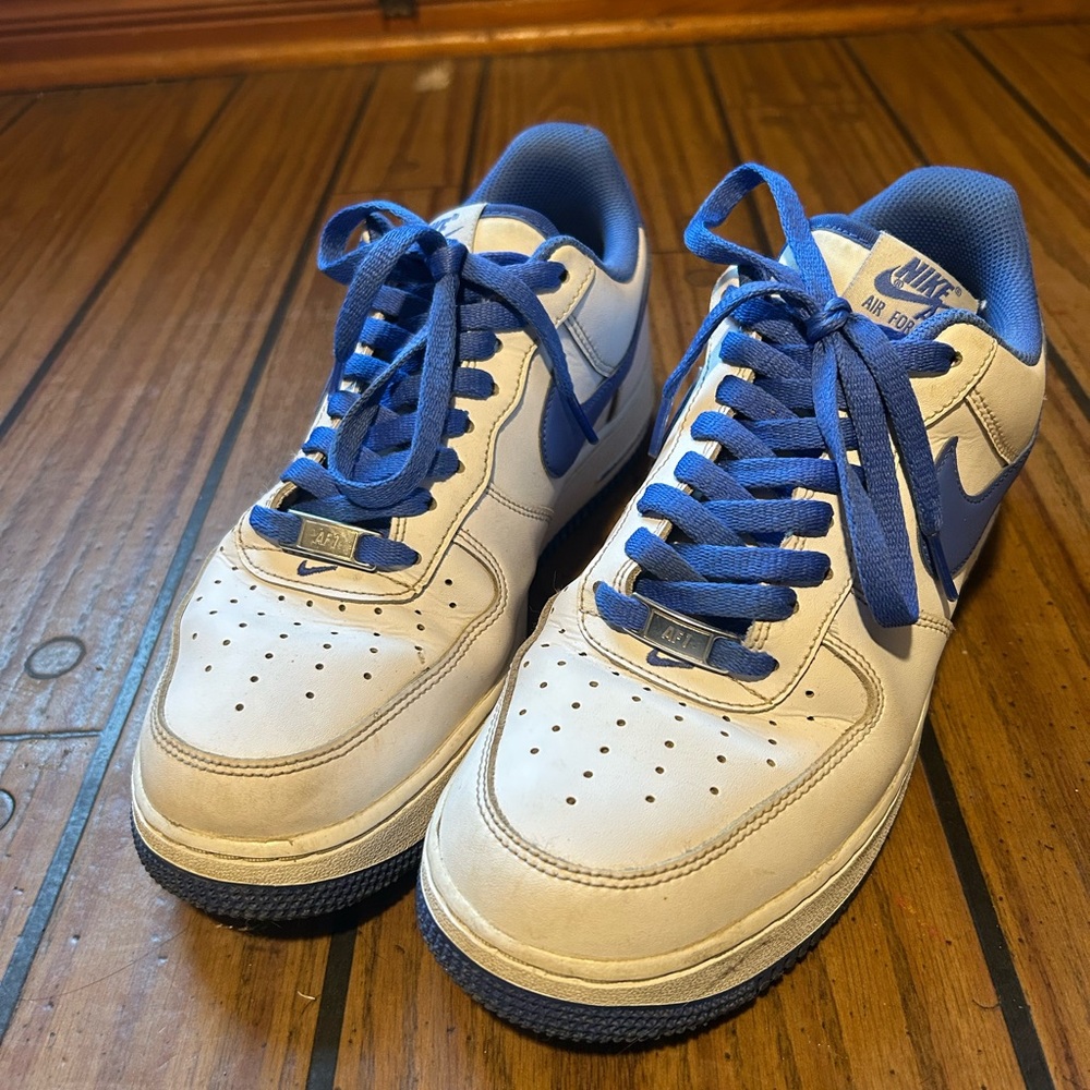Nike Air Force 1 AF1 Low White Medium Blue DH7561-104 Men's Shoes size